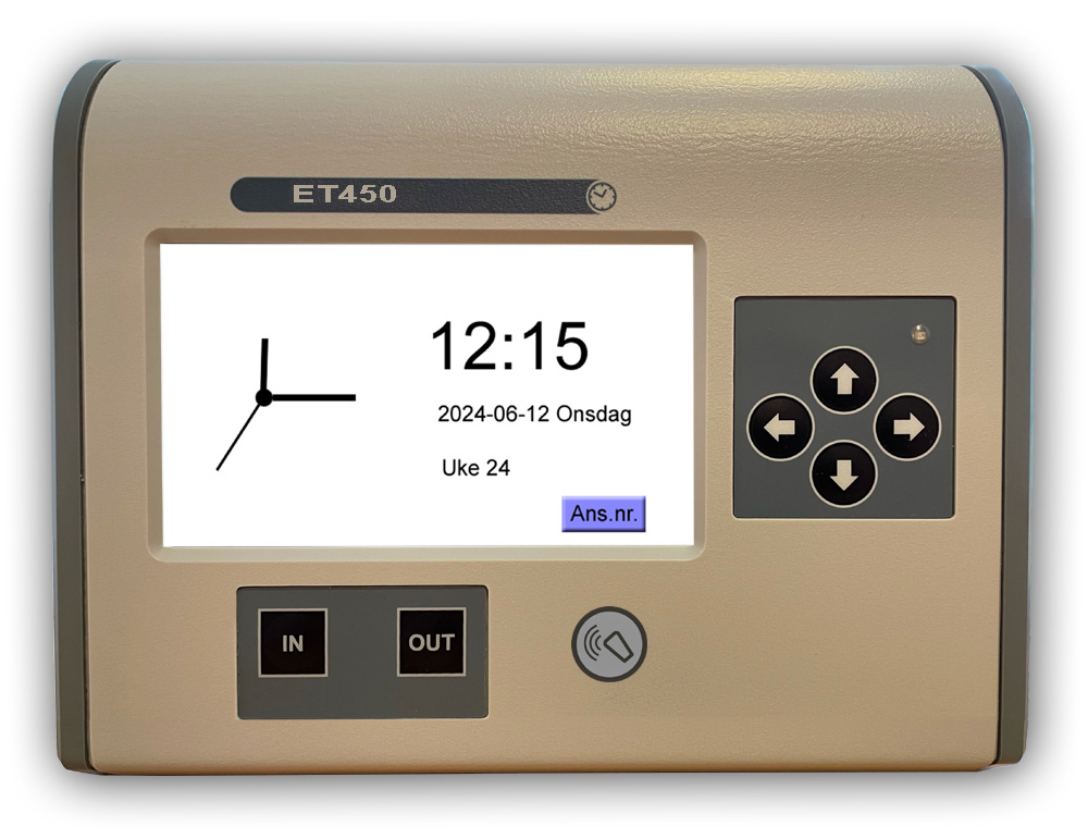 Terminal erstatter stemplingsur