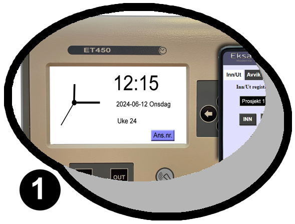 Enkel registrering av arbeidstid